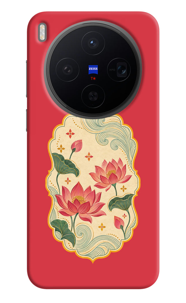 Pink Lotus Vivo X300 Hard Case Back Cover by Casekaro