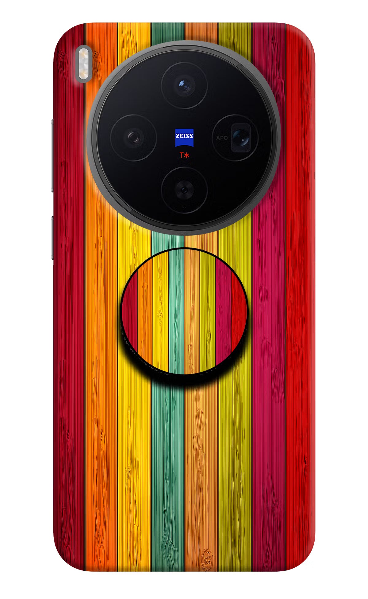Multicolor Wooden Vivo X300 Pop Case