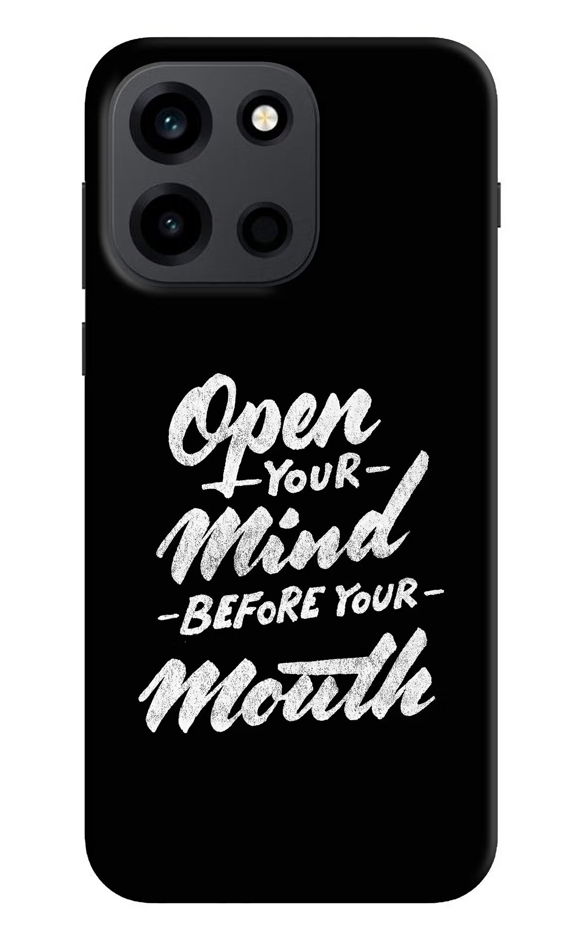 Open Your Mind Before Your Mouth OnePlus Nord 6 Back Cover