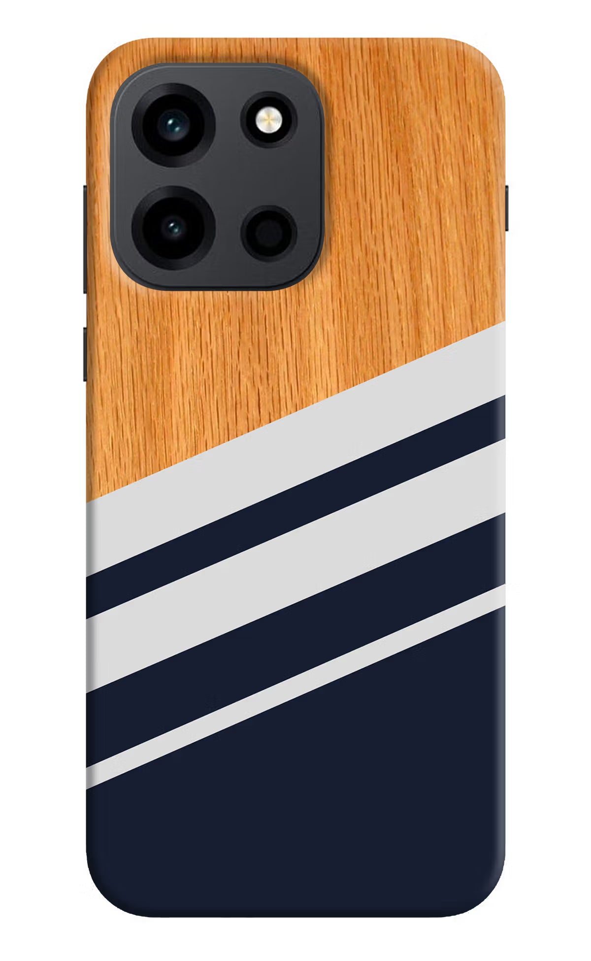 Blue and white wooden OnePlus Nord 6 Back Cover