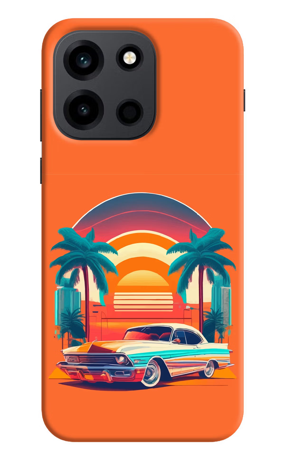 Palm Drive 80s OnePlus Nord 6 Back Cover