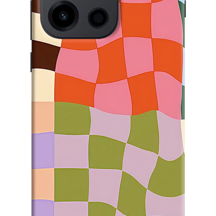 Wavy Grid OnePlus Nord 6 Hard Case Back Cover by Casekaro