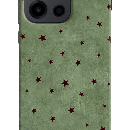 Green Stars OnePlus Nord 6 Hard Case Back Cover by Casekaro