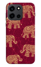 Maroon Elephant OnePlus Nord 6 Hard Case Back Cover by Casekaro