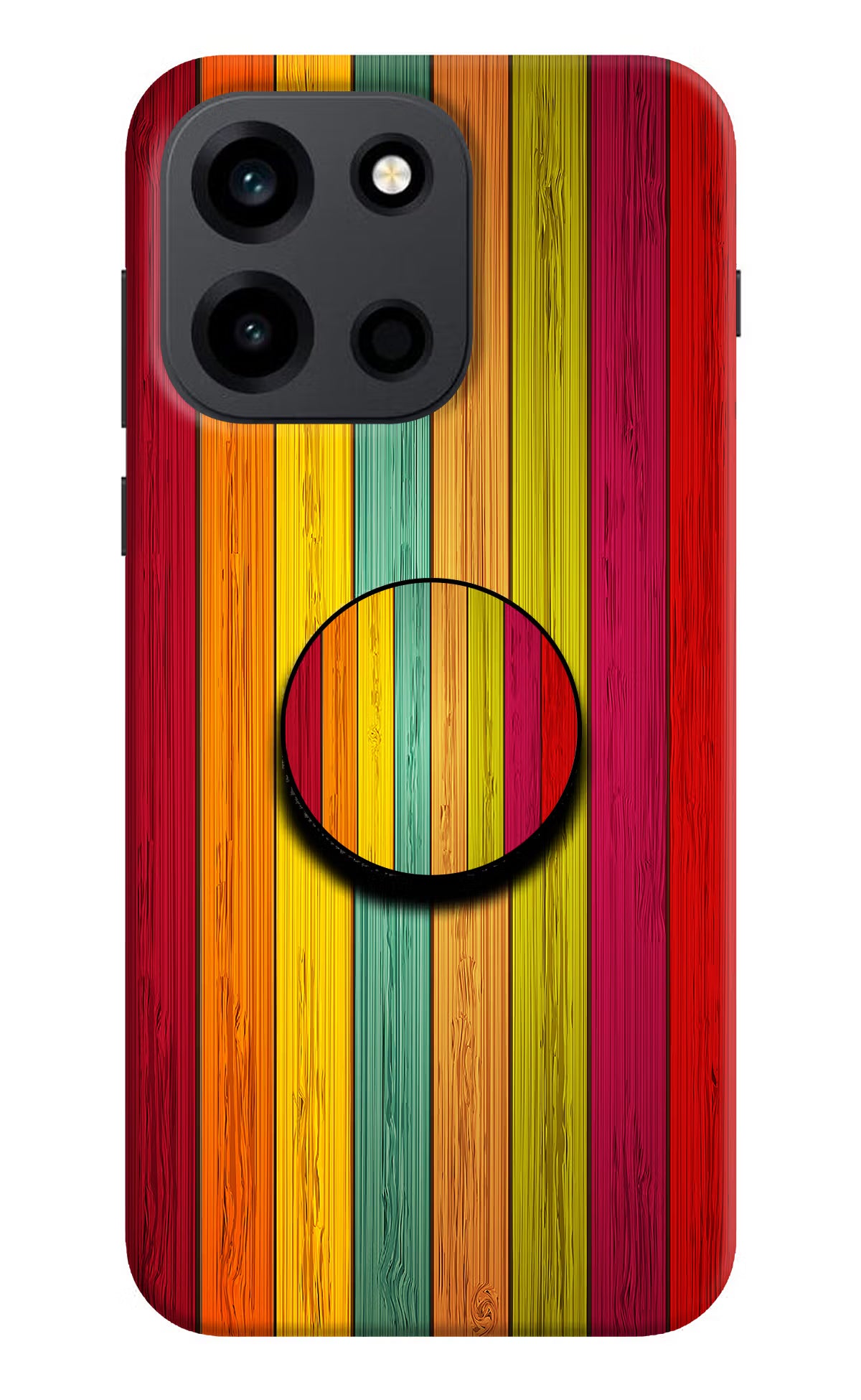 Multicolor Wooden OnePlus Nord 6 Pop Case