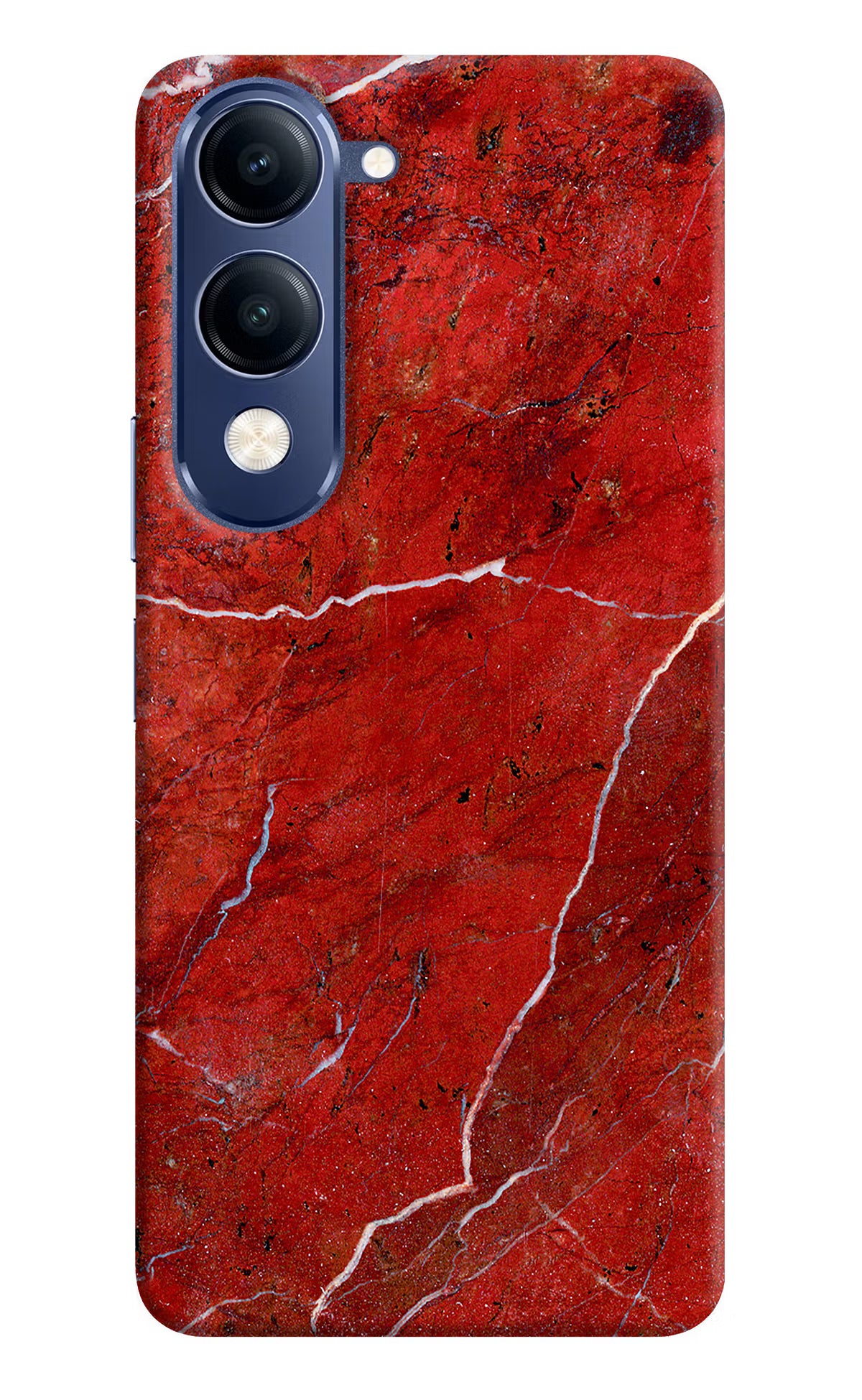 Red Marble Design Vivo T4 Lite 5G Back Cover
