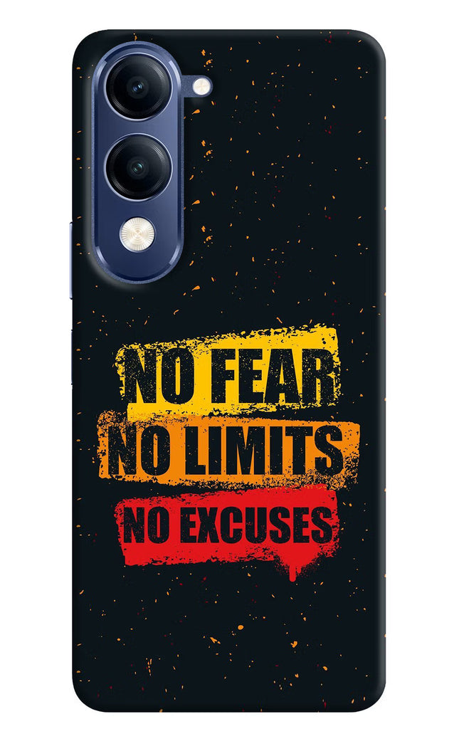 No Fear No Limits No Excuse Vivo T4 Lite 5G Hard Case Back Cover by Casekaro