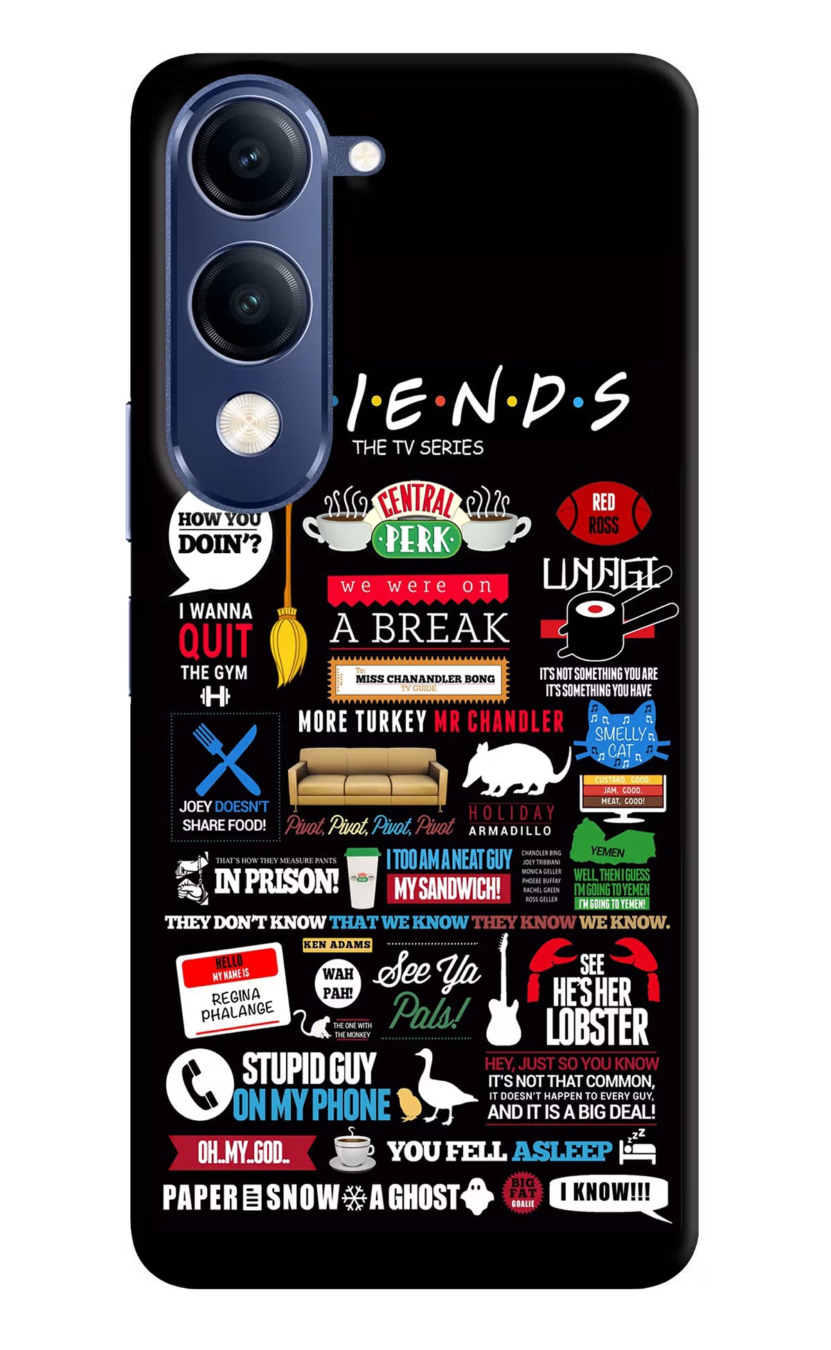 FRIENDS Vivo T4 Lite 5G Back Cover