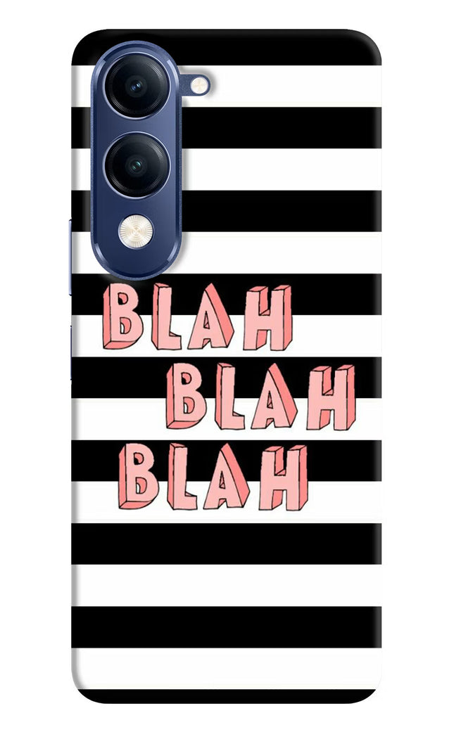 Blah Blah Blah Vivo T4 Lite 5G Hard Case Back Cover by Casekaro