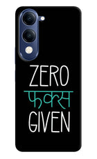 Zero Fucks Given Vivo T4 Lite 5G Hard Case Back Cover by Casekaro