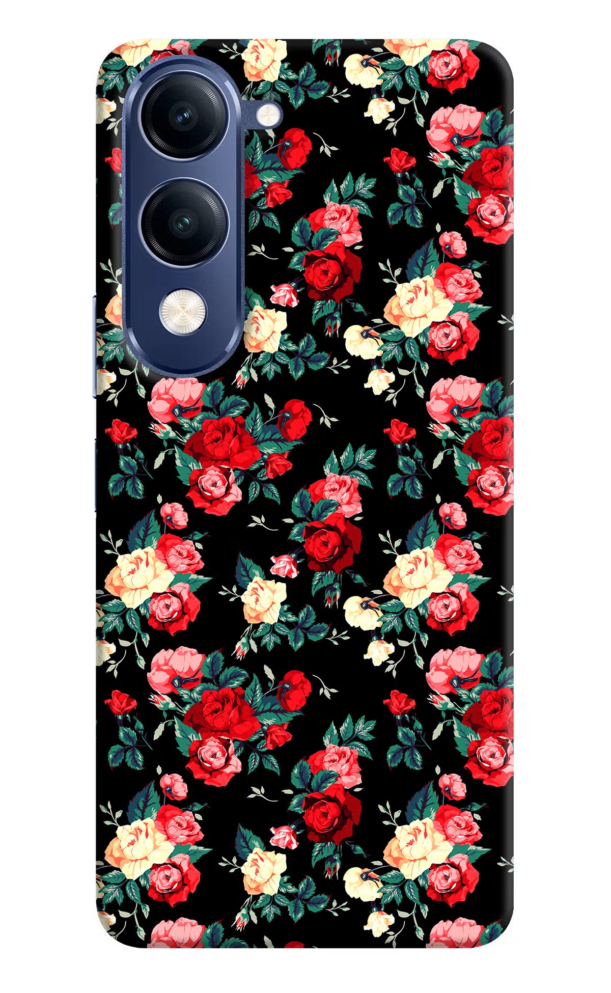 Rose Pattern Vivo T4 Lite 5G Back Cover