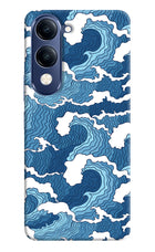Blue Waves Vivo T4 Lite 5G Hard Case Back Cover by Casekaro