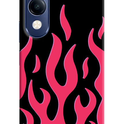Fire Flames Vivo T4 Lite 5G Hard Case Back Cover by Casekaro