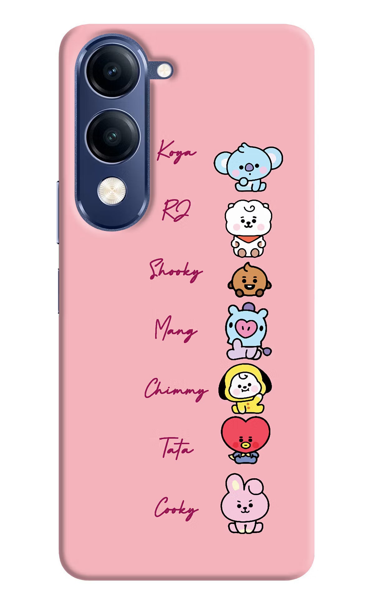 BTS names Vivo T4 Lite 5G Back Cover