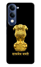 Satyamev Jayate Golden Vivo T4 Lite 5G Hard Case Back Cover by Casekaro