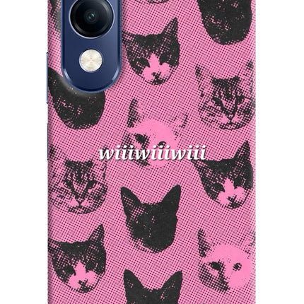 Pink Cats Vivo T4 Lite 5G Hard Case Back Cover by Casekaro
