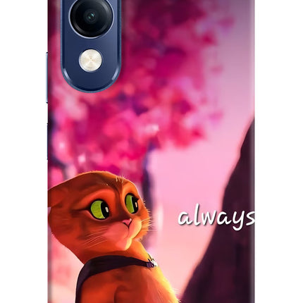 Always Cat Vivo T4 Lite 5G Hard Case Back Cover by Casekaro