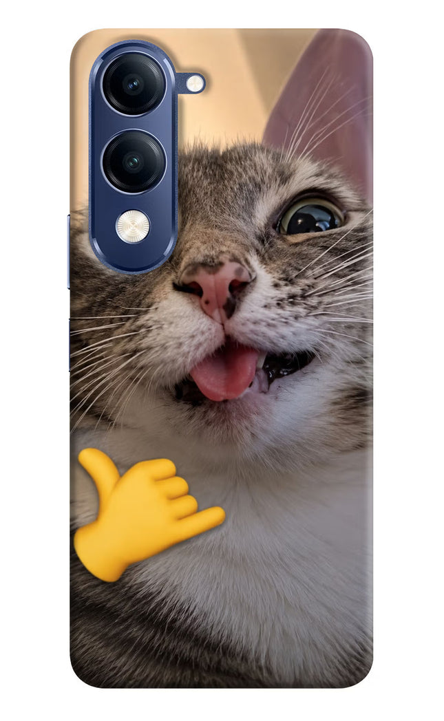 Silly Cat Call Vivo T4 Lite 5G Hard Case Back Cover by Casekaro