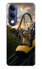 Rollercoaster Dog Vivo T4 Lite 5G Hard Case Back Cover by Casekaro