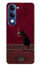 Midnight Cat Vivo T4 Lite 5G Hard Case Back Cover by Casekaro