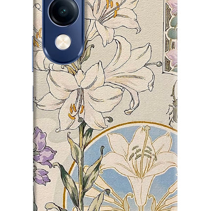 White Lily Vivo T4 Lite 5G Hard Case Back Cover by Casekaro