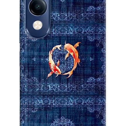 Koi Blue Vivo T4 Lite 5G Hard Case Back Cover by Casekaro