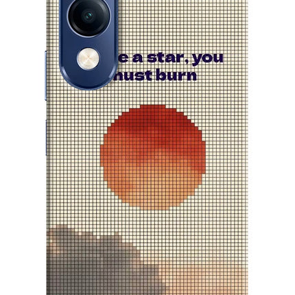 Pixel Sun Vivo T4 Lite 5G Hard Case Back Cover by Casekaro