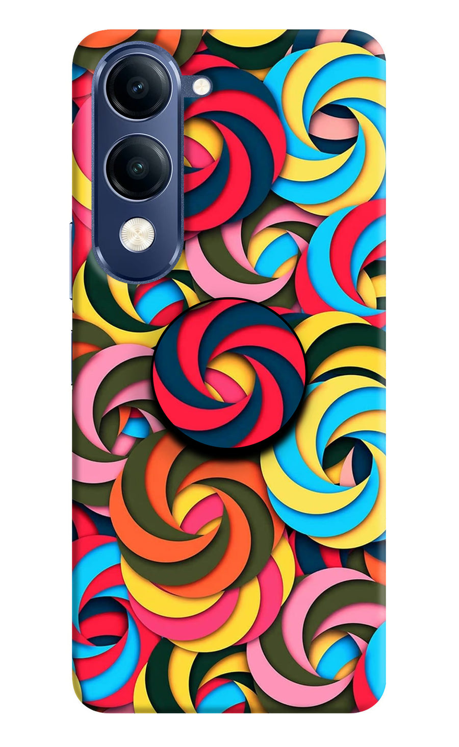 Spiral Pattern Vivo T4 Lite 5G Pop Case, Hard case