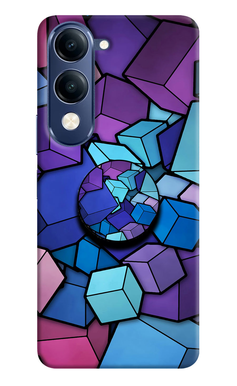 Cubic Abstract Vivo T4 Lite 5G Pop Case, Hard case