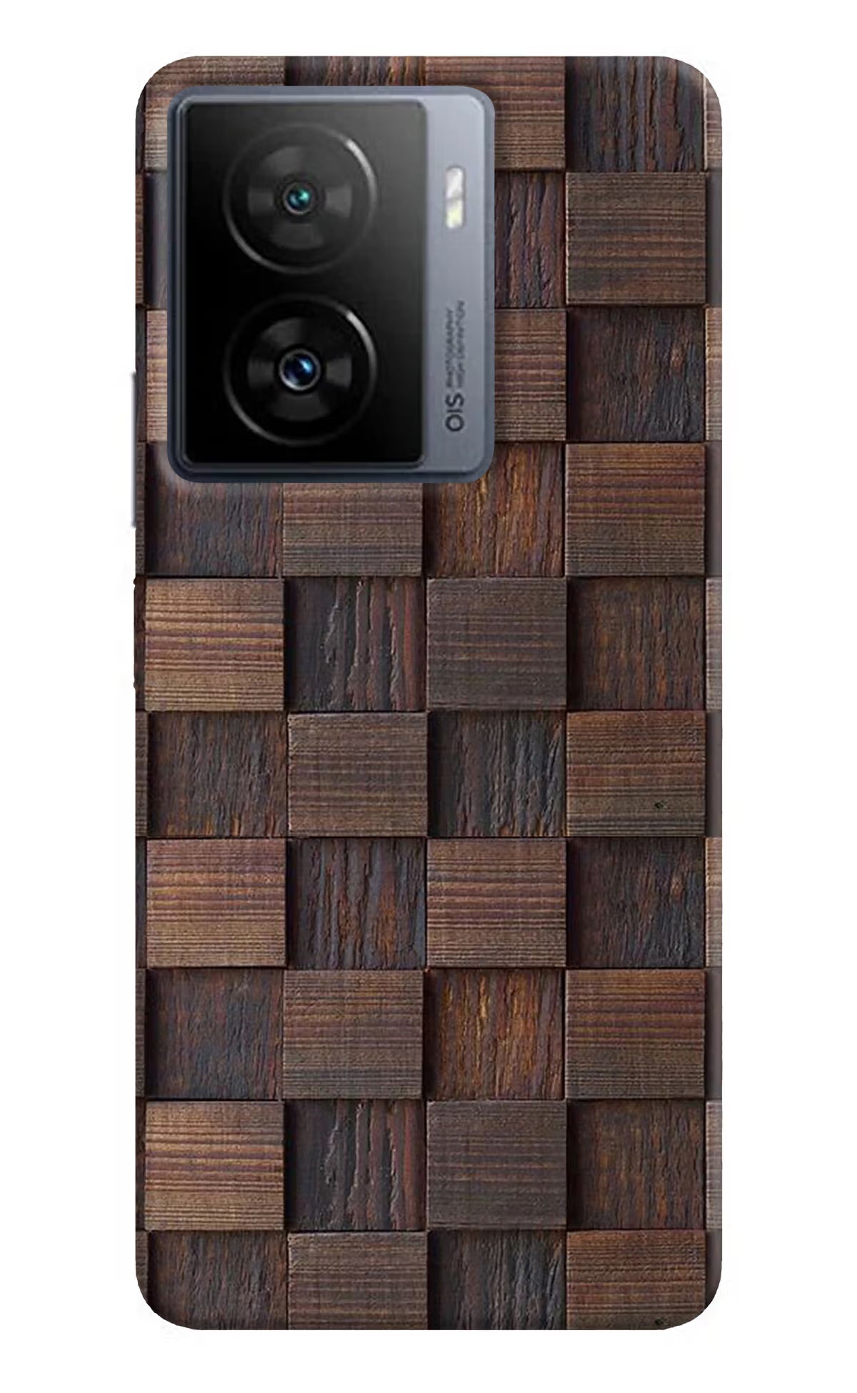 Wooden Cube Design iQOO Z7s 5G Back Cover