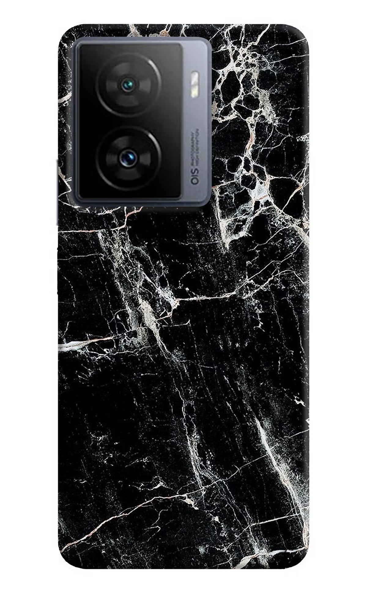 Black Marble Texture iQOO Z7s 5G Back Cover