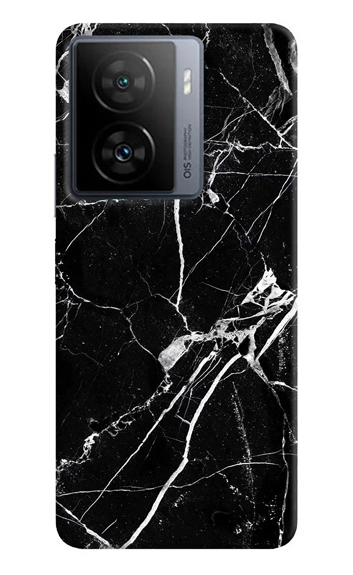 Black Marble Pattern iQOO Z7s 5G Back Cover