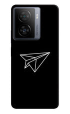 Paper Plane White iQOO Z7s 5G Hard Case Back Cover by Casekaro