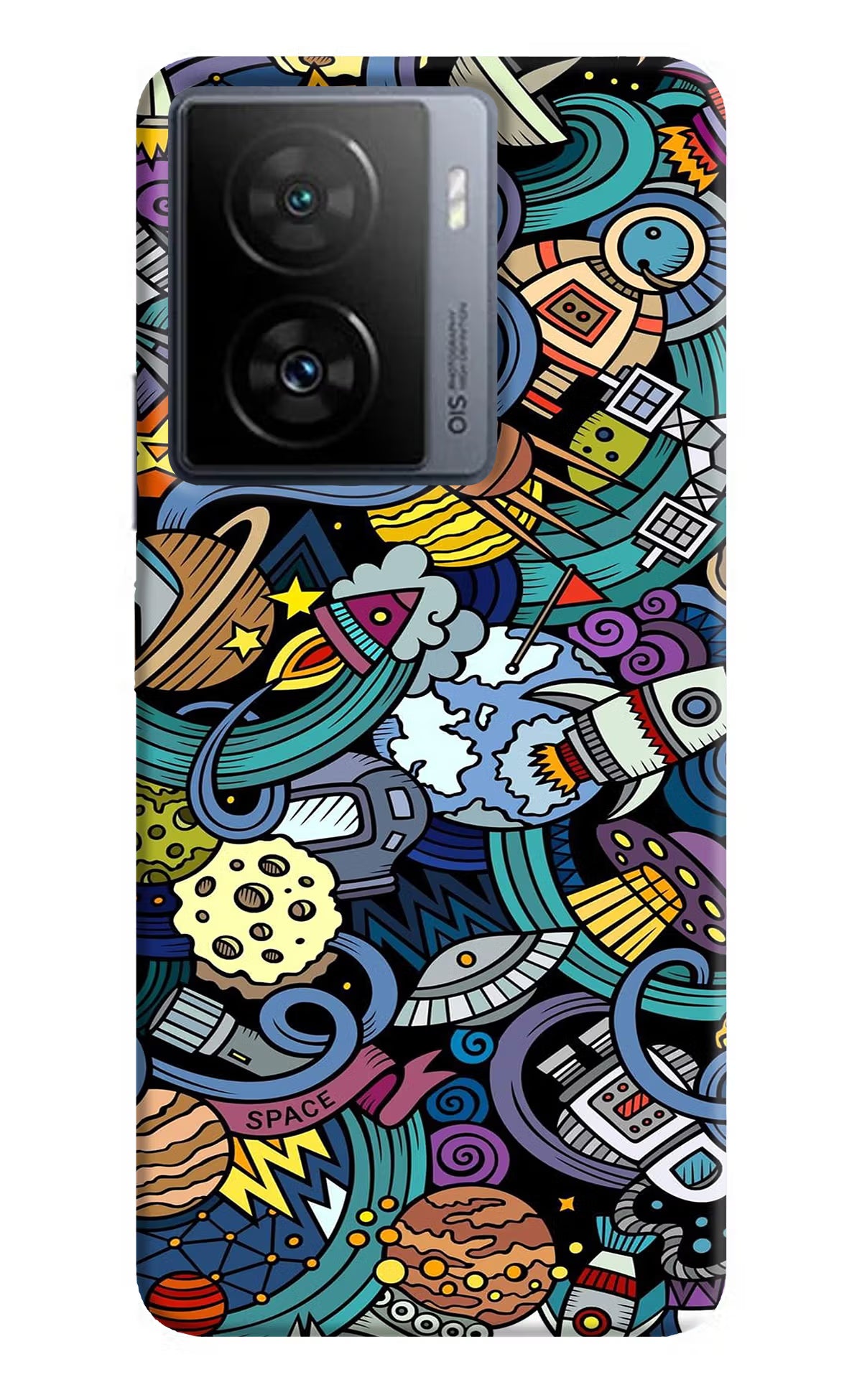 Space Abstract iQOO Z7s 5G Back Cover