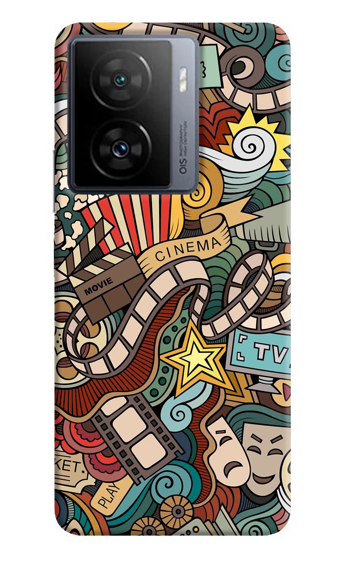 Cinema Abstract iQOO Z7s 5G Back Cover