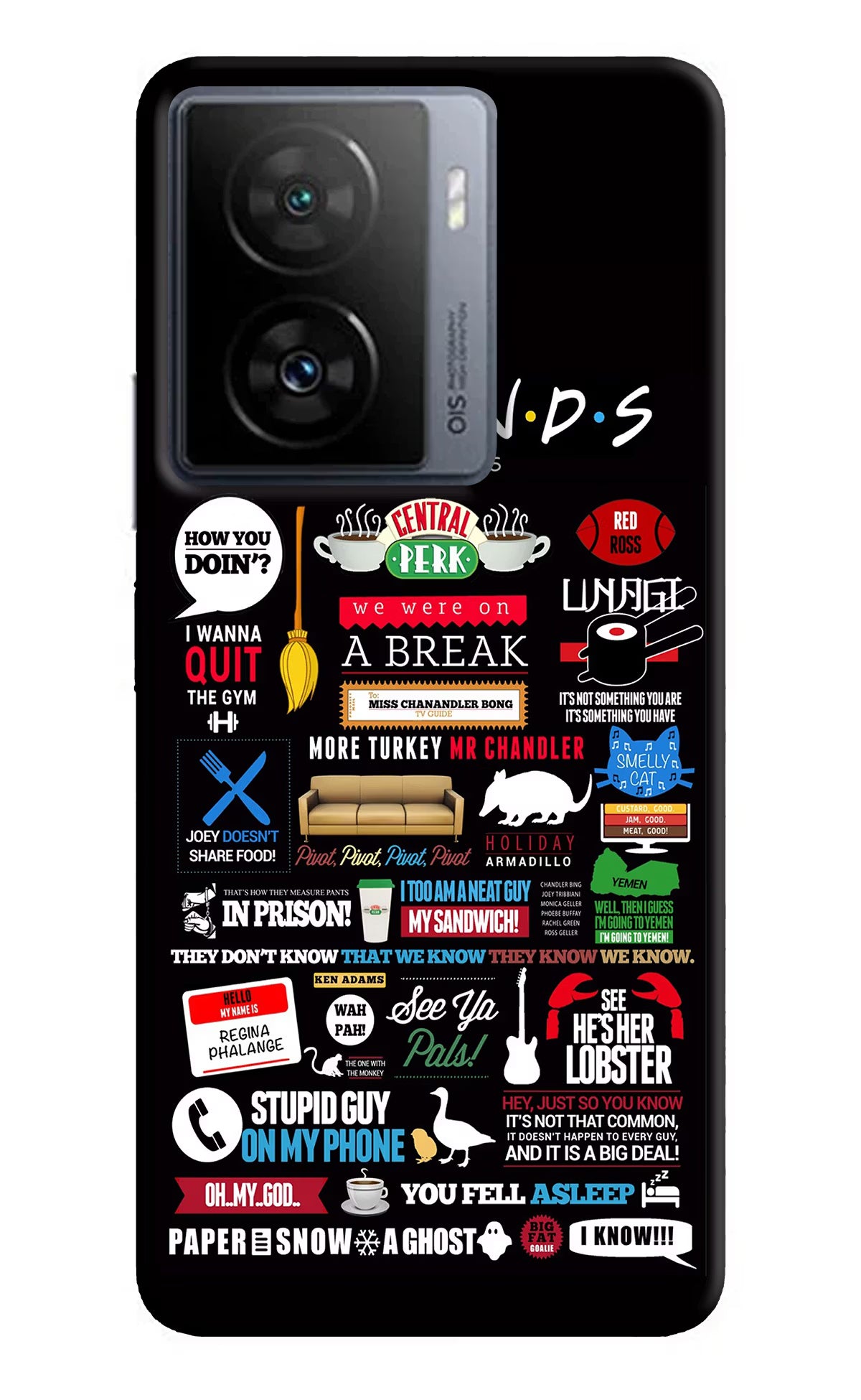 FRIENDS iQOO Z7s 5G Back Cover