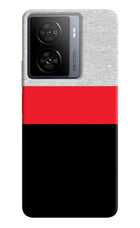 Tri Color Pattern iQOO Z7s 5G Hard Case Back Cover by Casekaro