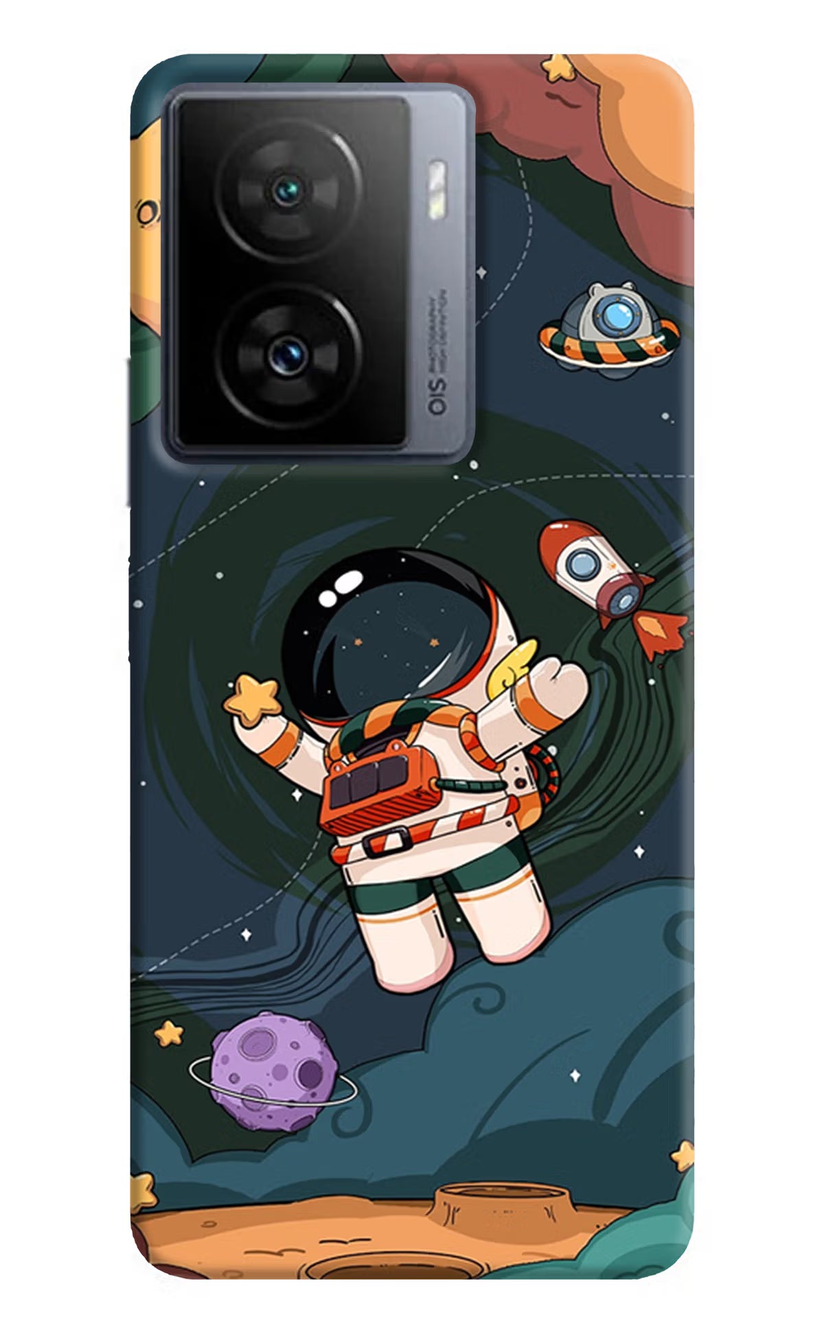 Cartoon Astronaut iQOO Z7s 5G Back Cover