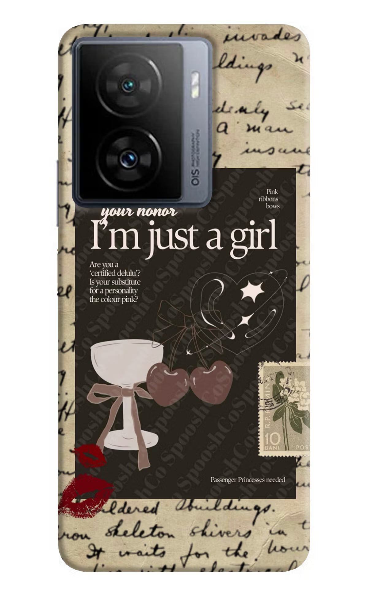 I am just a girl iQOO Z7s 5G Back Cover