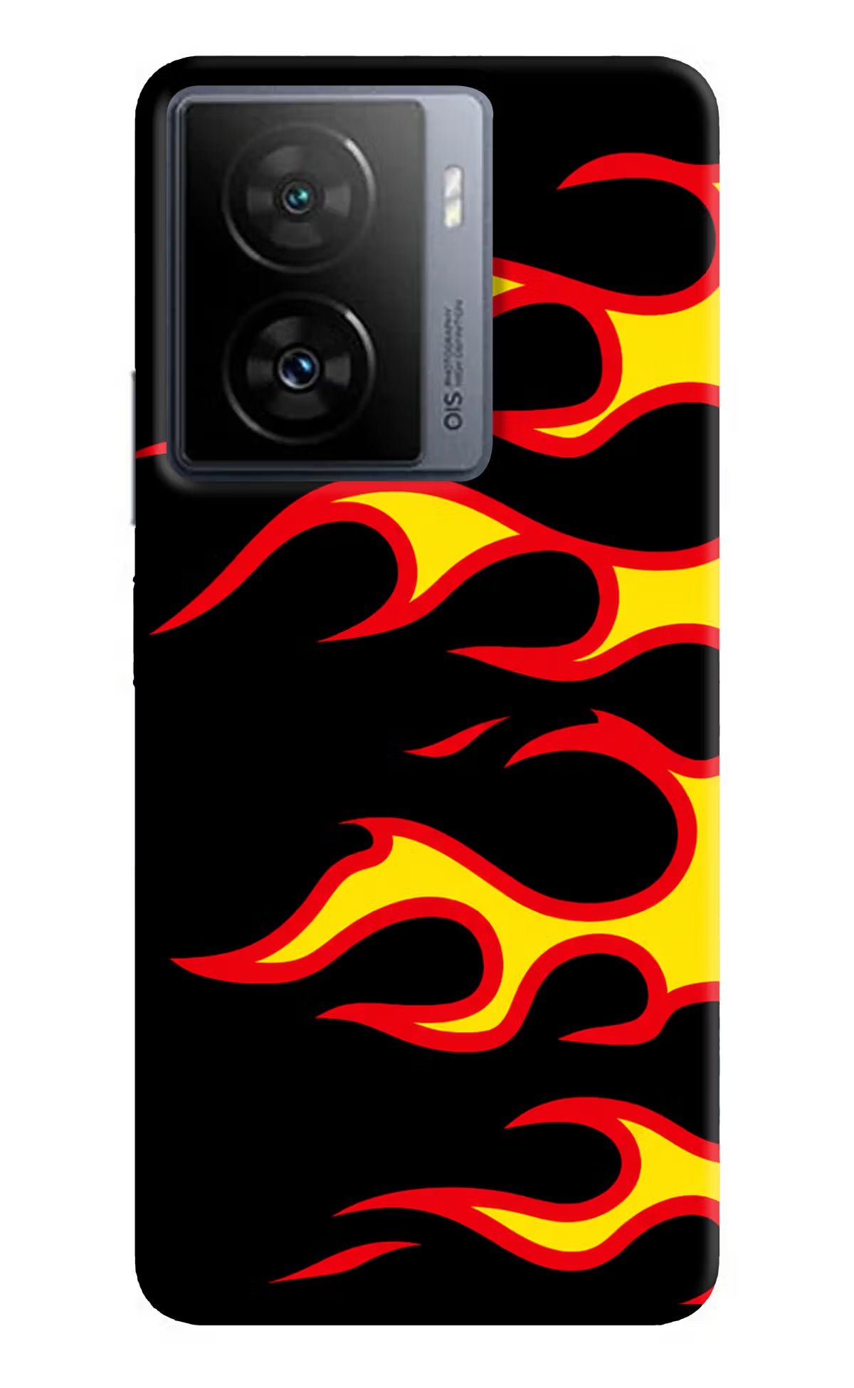 Side Sweep Flames iQOO Z7s 5G Back Cover