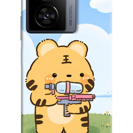 Tiger Treat iQOO Z7s 5G Hard Case Back Cover by Casekaro
