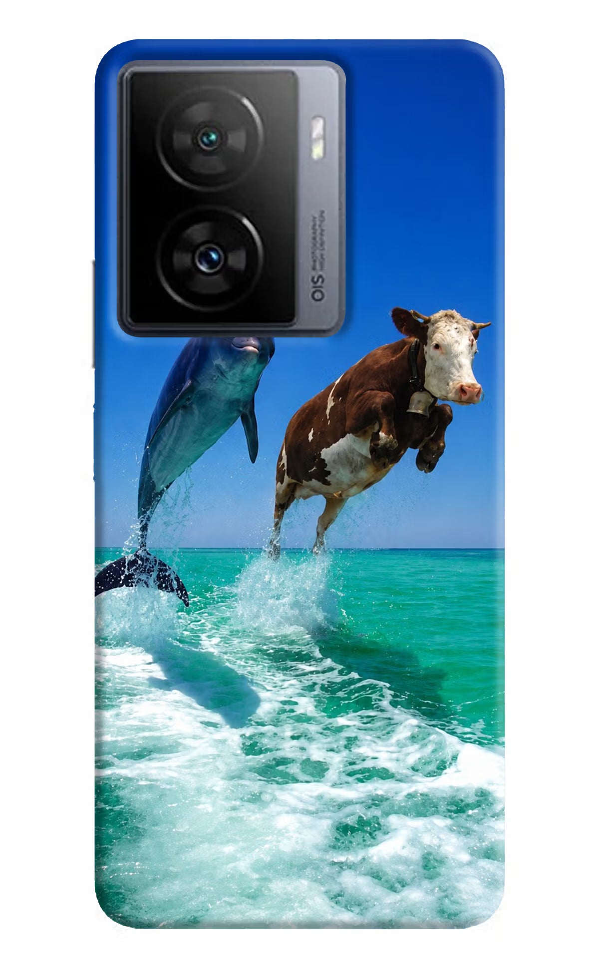 Dolphin vs Cow iQOO Z7s 5G Back Cover