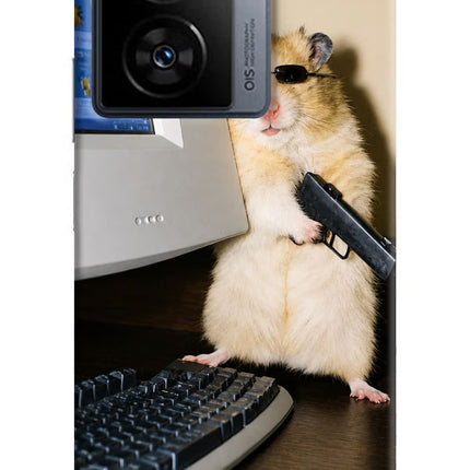 Hacker Hamster iQOO Z7s 5G Hard Case Back Cover by Casekaro