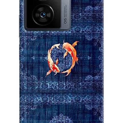 Koi Blue iQOO Z7s 5G Hard Case Back Cover by Casekaro