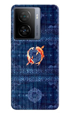 Koi Blue iQOO Z7s 5G Hard Case Back Cover by Casekaro