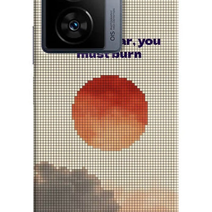 Pixel Sun iQOO Z7s 5G Hard Case Back Cover by Casekaro