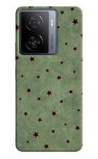 Green Stars iQOO Z7s 5G Hard Case Back Cover by Casekaro
