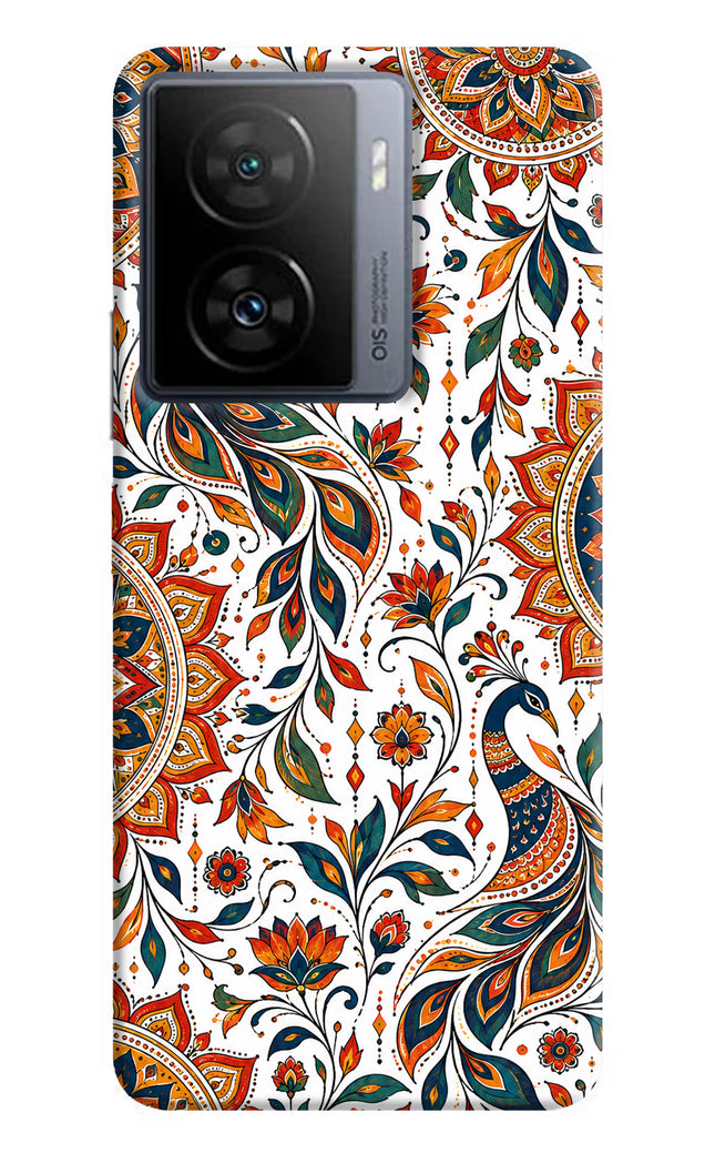 White Mayura iQOO Z7s 5G Hard Case Back Cover by Casekaro
