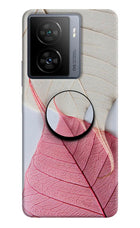 White Pink Leaf iQOO Z7s 5G Pop Case by Casekaro