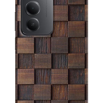 Wooden Cube Design Redmi 15 5G Hard Case Back Cover by Casekaro